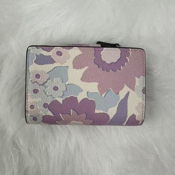 Coach CBM08 Maggie Small Tote Bag With Floral Print + Corner Zip Wallet NWT - Picture 10 of 12